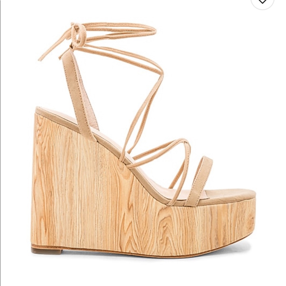 Raye wedges from revolve! Never worn and sold out!